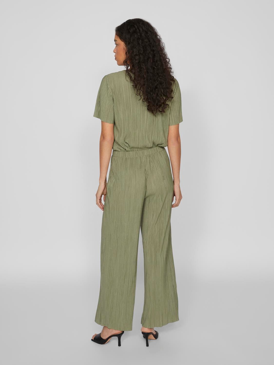 VIPLISA Trousers - Oil Green - VERO MODA & VILA Bergvik